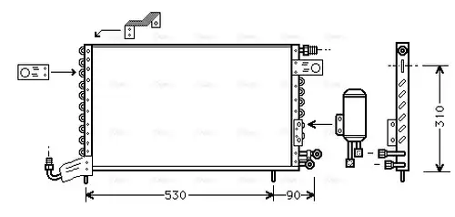 кондензатор, климатизация AVA QUALITY COOLING VN5142