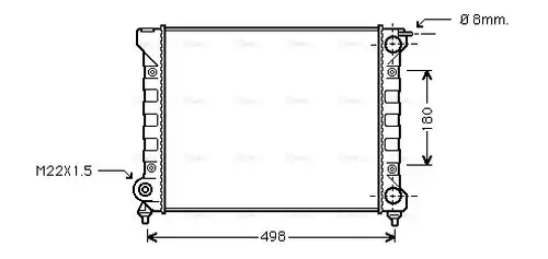 воден радиатор AVA QUALITY COOLING VNA2047