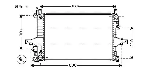 воден радиатор AVA QUALITY COOLING VO2115