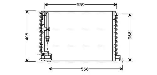 кондензатор, климатизация AVA QUALITY COOLING VO5073