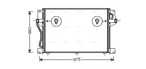 кондензатор, климатизация AVA QUALITY COOLING VO5077