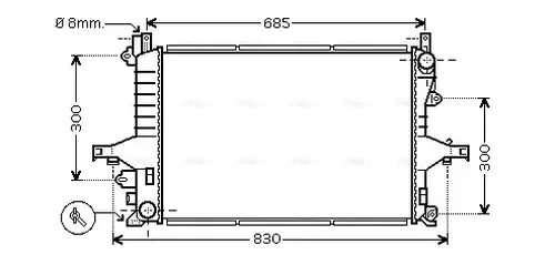 воден радиатор AVA QUALITY COOLING VOA2116