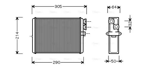 топлообменник, отопление на вътрешното пространство AVA QUALITY COOLING VOA6110