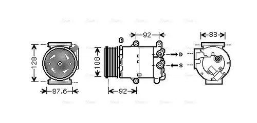 компресор за климатик AVA QUALITY COOLING VOAK184