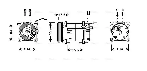 компресор за климатик AVA QUALITY COOLING VOK109