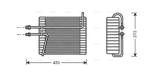 изпарител, климатична система AVA QUALITY COOLING VOV026