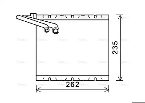 изпарител, климатична система AVA QUALITY COOLING VOV157