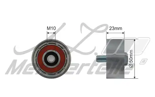 паразитна/ водеща ролка, пистов ремък A.Z. Meisterteile AZMT-20-031-2117