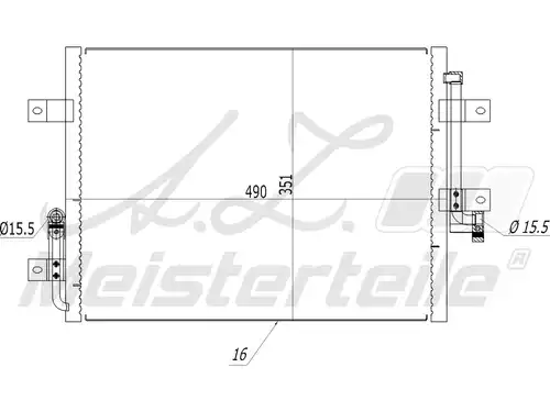 кондензатор, климатизация A.Z. Meisterteile AZMT-45-030-1415