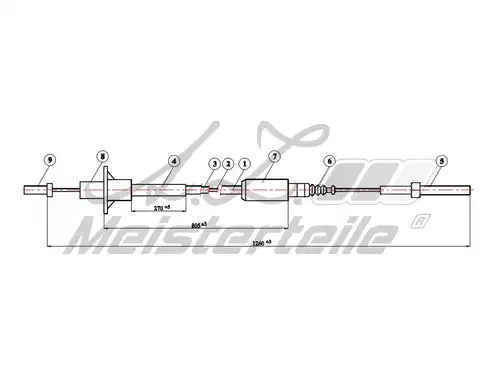 въжен механизъм, задействане на съединителя A.Z. Meisterteile AZMT-47-010-1323