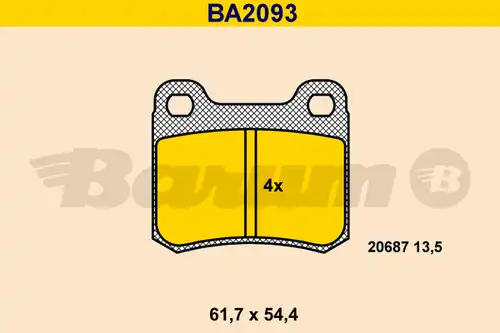 накладки BARUM BA2093