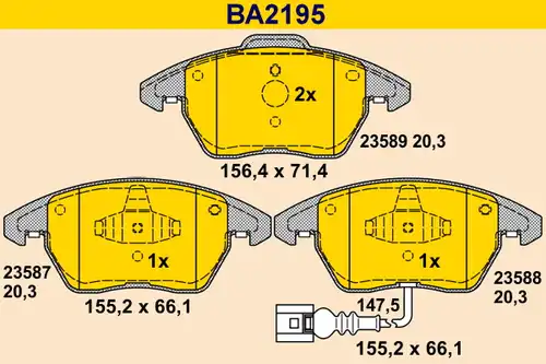 накладки BARUM BA2195