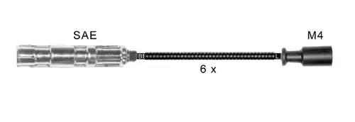 комплект запалителеи кабели BBT ZK0487