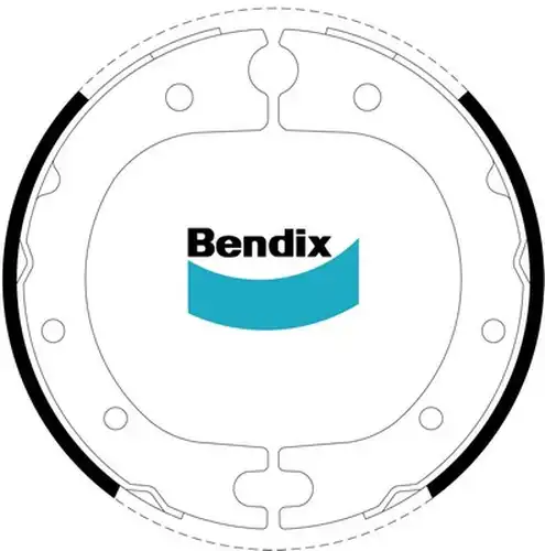 комплект спирачна челюст, ръчна спирачка Bendix BS1540