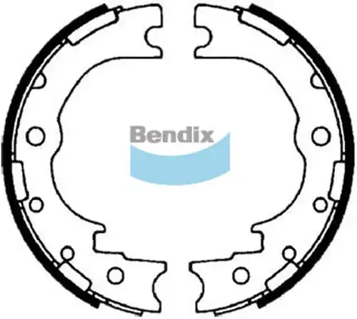 комплект спирачна челюст, ръчна спирачка Bendix BS1543