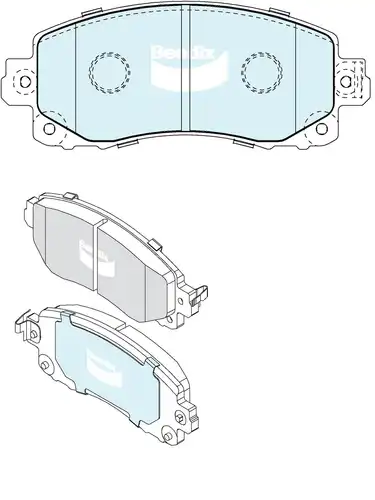 накладки Bendix DB2480 4WD