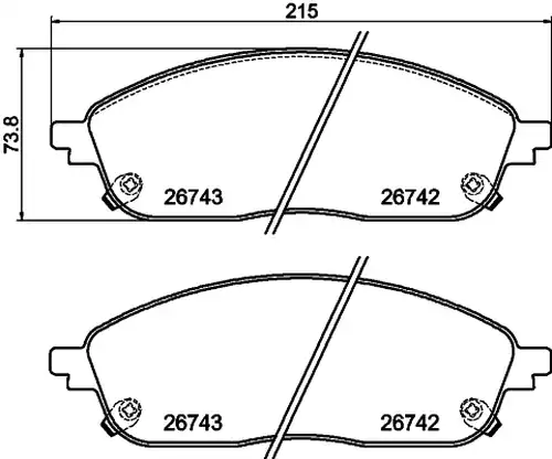 накладки BENDIX Braking BPD2542