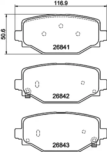 накладки BENDIX Braking BPD2554