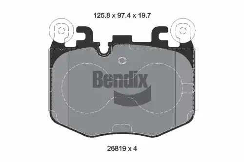 накладки BENDIX Braking BPD2561