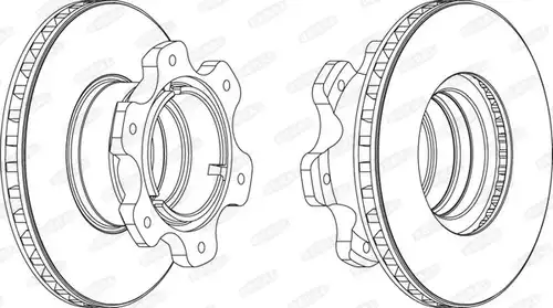 спирачен диск BERAL BCR208A