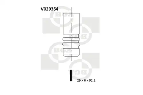 изпускателен клапан BGA V029354