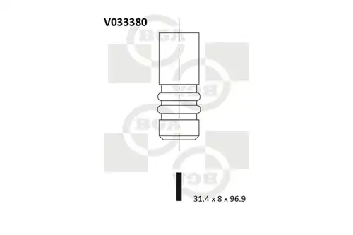 изпускателен клапан BGA V033380