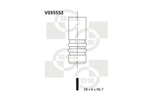 изпускателен клапан BGA V035552