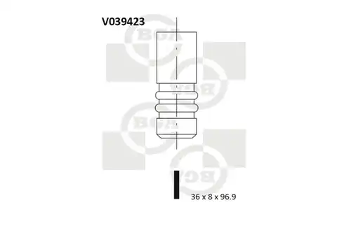 всмукателен клапан BGA V039423