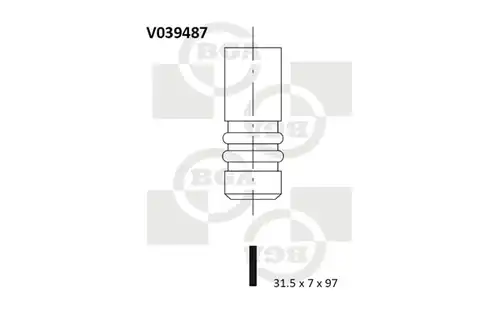 изпускателен клапан BGA V039487