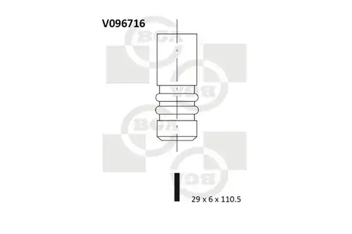 изпускателен клапан BGA V096716