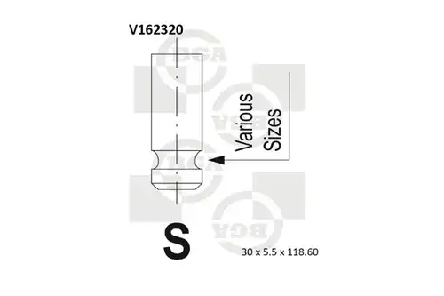 всмукателен клапан BGA V162320