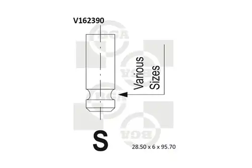 всмукателен клапан BGA V162390