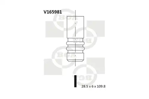 изпускателен клапан BGA V165981