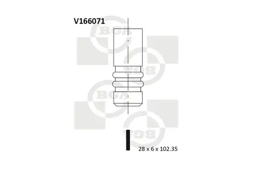 изпускателен клапан BGA V166071