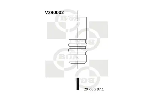 всмукателен клапан BGA V290002