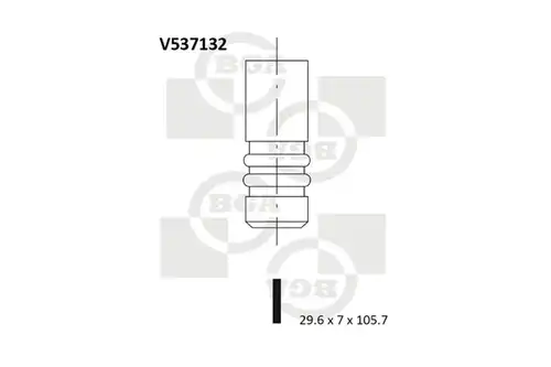 изпускателен клапан BGA V537132