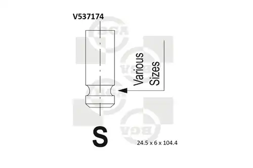 изпускателен клапан BGA V537174