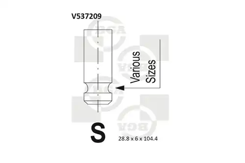 всмукателен клапан BGA V537209