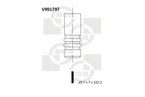 всмукателен клапан BGA V991797