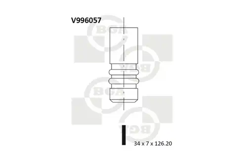 всмукателен клапан BGA V996057