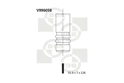 изпускателен клапан BGA V996058