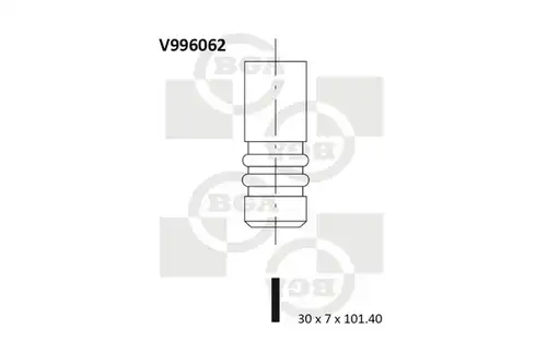 изпускателен клапан BGA V996062