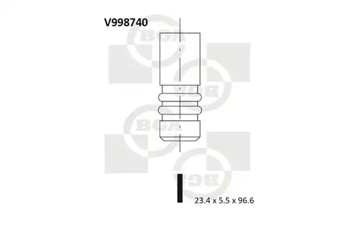 изпускателен клапан BGA V998740