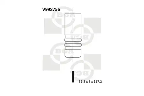 всмукателен клапан BGA V998756