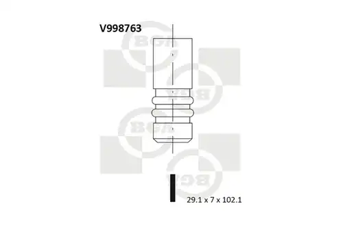 изпускателен клапан BGA V998763