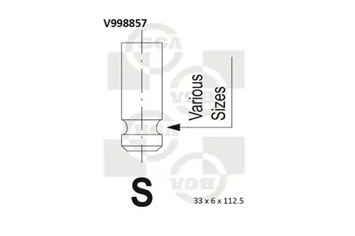 всмукателен клапан BGA V998857