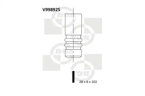 изпускателен клапан BGA V998925