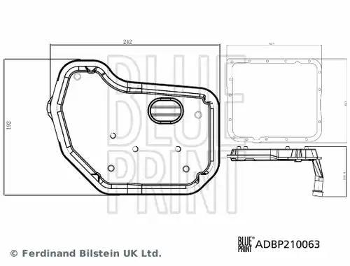 комплект хидравличен филтър, автоматична предавателна кутия BLUE PRINT ADBP210063