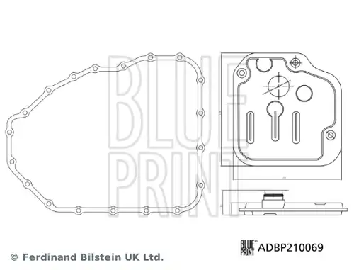 комплект хидравличен филтър, автоматична предавателна кутия BLUE PRINT ADBP210069