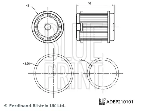 хидравличен филтър, автоматична предавателна кутия BLUE PRINT ADBP210101